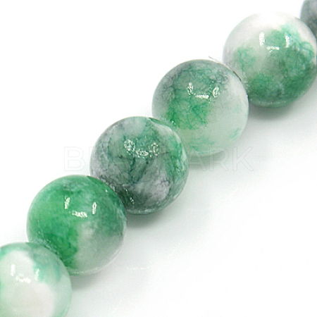 Natural Persian Jade Beads Strands G-D434-6mm-28-1