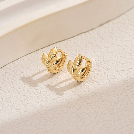 Simple Geometric Brass Hoop Earrings CV3408-5-1