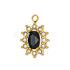 304 Stainless Steel Cubic Zirconia Charms STAS-OY003-99G-02-1