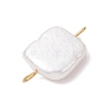 Natural Keshi Pearl Connector Charms PALLOY-JF04243-02-6