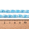 Anti-Tarnish Electroplate Glass Beads Strands EGLA-Q130-02A-04-4