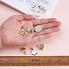 Fashewelry 8Pcs 8 Style 304 Stainless Steel Charms STAS-FW0001-16-6