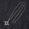 Non-Tarnish 201 Stainless Steel Pendant Necklaces for Man NJEW-Q336-02F-P-4