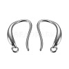 Brass Earring Hooks KK-G365-15P-2