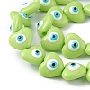 Evil Eye Resin Beads Strands RESI-F040-01I-3