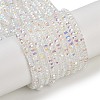 Electroplate Glass Beads Strands GLAA-Q105-03F-1