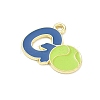 Tennis Alloy Enamel Pendants AL-CBA292F-02E-G-2