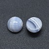 Natural Blue Lace Agate Cabochons G-G795-06-01B-2