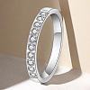 Stainless Steel and Crystal Rhinestone Finger Rings for Women FS-WG71548-02-1