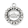 UV Plating Alloy Crystal Rhinestone Pendants RB-CBAD37D-08P-1