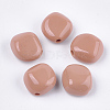 Opaque Acrylic Beads MACR-T025-02E-1