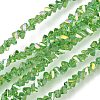Electroplate Transparent Glass Beads Strands EGLA-P061-04C-AB21-1