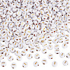500Pcs Plating Acrylic Beads PACR-TADJ0001-01I-1