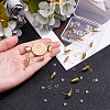 Teardrop Brass Stud Earring Findings KK-CN0003-40-3