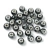 Two Tone Glass European Beads GPDL-K003-01C-1