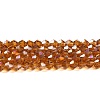 Transparent Electroplate Glass Beads Strands LS-GLAA-F029-2mm-A28-1