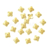 20Pcs Brass Bead Caps KK-YW0003-55G-1