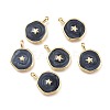 Brass Enamel Pendants X-KK-K248-02A-G-1