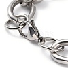 Tarnish Resistant 304 Stainless Steel Round Link Chain Bracelets BJEW-I293-01P-3