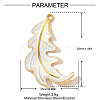 304 Stainless Steel Enamel Pendants STAS-OY003-05G-2