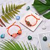 Adjustable Braided Nylon Cord Macrame Pouch Bracelet Making AJEW-SW00013-13-4