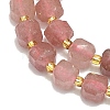 Natural Strawberry Quartz Beads Strand G-I376-D09-01-3