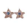 Handmade Polymer Clay & Rhinestone & Resin Big Pendants FIND-Q123-02A-1