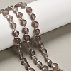 Natural Grey Agate Beads Strands G-B153-B01-1