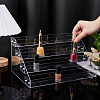 4-layer Acrylic Nail Polish Bottle Organizer Display Riser Stands ODIS-WH0108-015-3