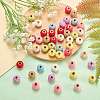 50Pcs 10 Colors Polyester European Beads FIND-SZ0019-29-4