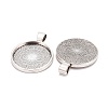 Tibetan Style Alloy Pendant Cabochon Settings TIBE-R295-055AS-FF-2