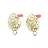 Rack Plating Golden Alloy Stud Earring Findings EJEW-B036-01G-02-1