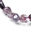 Natural Auralite Bead Stretch Bracelets BJEW-K213-63-3