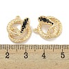 Brass Micro Pave Cubic Zirconia Pendants KK-S386-23G-01-3