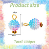 100Pcs Imitation Pearl Acrylic Pendants FIND-AR0004-61-2