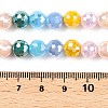 Electroplate Glass Bead Strands GLAA-Z006-01F-2
