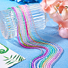 10 Strands 10 Colors Transparent Gradient Color Glass Beads Strands GLAA-TA0001-55-8