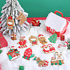 12Pcs 12 Styles PVC Christmas Pendant Decorations DIY-SC0026-47-4