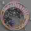 Brass Wire Wrapped Natural Sodalite Chips Tree of Life Pendant Decorations HJEW-D302-07B-2