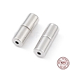Anti-Tarnish Rhodium Plated 925 Sterling Silver Screw Clasps STER-K173-08P-4