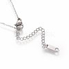 304 Stainless Steel Pendant Necklaces NJEW-O118-12-5