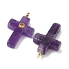 Natural Amethyst Pendants G-B180-01G-02-2