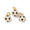 Brass Enamel Pendants KK-P294-38G-01-1