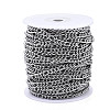 Tarnish Resistant 304 Stainless Steel Curb Chains CHS-N001-05P-2