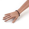 Natural Sandalwood and Wood Beads Stretch Bracelets BJEW-JB04015-01-3