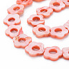 Freshwater Shell Beads Frames Strands SHEL-T009-14C-3