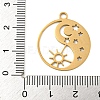 Ion Plating(IP) 304 Stainless Steel Pendants STAS-B056-26G-02-3