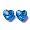 Handmade Lampwork Silver Foil Glass Beads FOIL-T005-01F-2