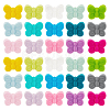 30Pcs 15 Colors Food Grade Eco-Friendly Silicone Focal Beads SIL-PH0001-14-1