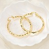 Brass Hoop Earrings LS-EJEW-B117-06E-G-1